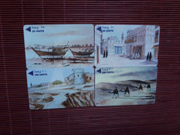 4 Phonecards Bahrain 3BAHA + 3BAHB+3BAHC+3BAHD Used Rare - Bahrein