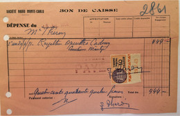 FISCAUX DE MONACO SERIE UNIFIEE  N°6  10F Orange Timbre Avec Coin Daté Du 29 8 49 - Revenue
