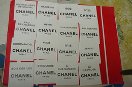 CHANEL:LES EXCLUSIFS  LOT DE 16 CARTES  LIRE ET VOIR !! - Miniatures Femmes (sans Boite)