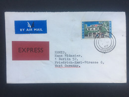 CYPRUS 1967 Air Mail Express Cover To Berlin - Frankfurt Flughafen Postmark To Rear - Briefe U. Dokumente