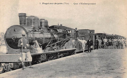 Puget Sur Argens          83       Train En Gare. Quai D'embarquement  N° 3     (voir Scan) - Andere & Zonder Classificatie