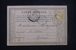 FRANCE - Carte Précurseur Pour Les Islettes, Affranchissement Cérès 15ct - L 97257 - Vorläufer