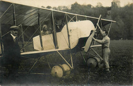 Caen Aviation * Carte Photo Photographe A. Junior * Aviateur René D'... ? Et Avion De Type Modèle ? * Capitaine De L'air - Caen