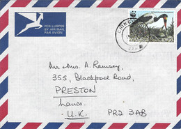 Zambia 1997 Chingola Saddlebilled Stork WWF Cover - Brieven En Documenten