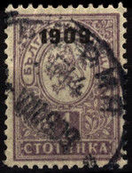 Bulgaria 1909 Mi 71 Overprint 1909 - Autres & Non Classés
