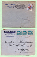 2 Lettres à ENTETE : "VALREAS" Vaucluse - Griffe + Flamme - 1944 Et 1964 - - 1921-1960: Periodo Moderno