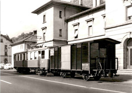 Schokoladentransportwagen BA ABDe 2/4 1 In Biasca Am 11. 8. 1964 (92-10) - Biasca