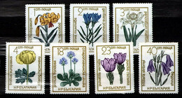 Bulgaria 1972 Mi 2197-2203 Flowers Under Protection - MLH - Altri & Non Classificati