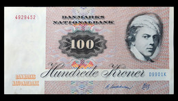 # # # Seltene Banknote Dänemark (Denmark) 100 Kroner, 1972 Prefix „D“ # # # - Dinamarca