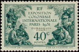 OUBANGUI-CHARI  - Exposition Coloniale à Paris - Neufs