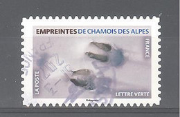 France Autoadhésif Oblitéré N°1966 (Empreintes De Chamois Des Alpes) (cachet Rond) - Gebruikt