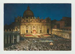 ROMA:  NOTTURNO  -  PIAZZA  S. PIETRO  -  MANIFESTAZ. POPOLARE  ALLA  PRESENZA  DI  S.S.  IL  PAPA  -  FG - Vatican