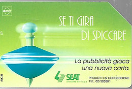 CARTE -ITALIE-Serie Pubblishe Figurate-Trottole-331-Catalogue Golden-5000L/30/06/96-Spiccare Verde -Utilisé-TBE-RARE - Openbaar Voorlopers