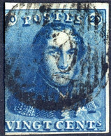 1849 - Nr 2 - Vingt Cents (°) - 1849 Hombreras