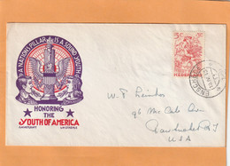 Netherlands 1950 Cover Mailed To USA Nice Usage - Autres & Non Classés