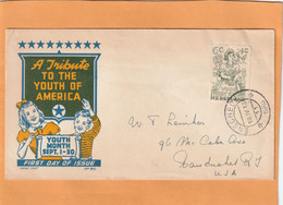 Netherlands 1950 Cover Mailed To USA Nice Usage - Andere & Zonder Classificatie