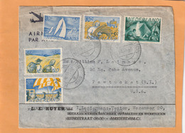 Netherlands 1949 Cover Mailed To USA Nice Usage - Otros & Sin Clasificación