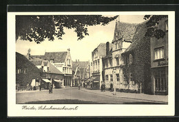 AK Heide / Holstein, Strasse Am Schuhmacherort - Heide