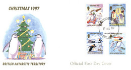 (PP 7) British Antarctic Territory FDC - Christmas 1997 - FDC