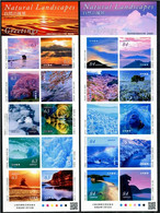 Japan 2021 Greetings — Natural Landscapes Stamp Sheetlet*2 MNH - Ungebraucht