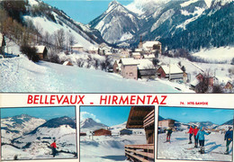 CPSM FRANCE 74 " Bellevaux - Hirmentaz, Vues" - Bellevaux