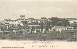 CPA FRANCE 69 " St Laurent De Chamousset, Vue Générale" - Saint-Laurent-de-Chamousset