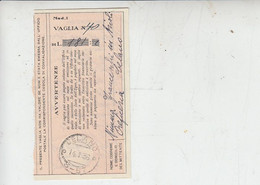 ITALIA  1936 - Ricevuta Vaglia Postale -.- - Taxe Pour Mandats