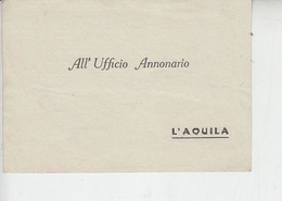 L'AQUILA  1943 - Movimentazione Prodotti Commerciali -.- - Italy