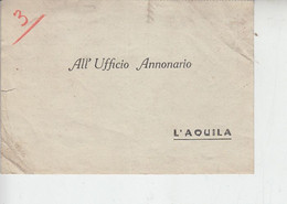 L'AQUILA  1943 - Movimentazione Prodotti Commerciali -.- - Italy