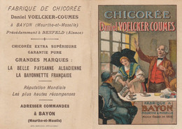 BAYON FABRIQUE DE CHICOREE DANIEL VOELCKER COUMES PRECEDEMMENT A BENFELD ALSACE 1922 Rare - Publicités