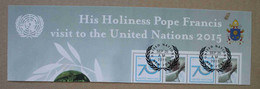 UN-NY01 : Nations Unies (N-Y), Sa Sainteté Le Pape François Visite Les Nations Unies En 2015 - Used Stamps