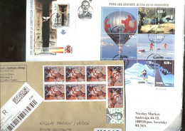 Spain 8 Covers, Lettre, Brief (7 Registered) - 2011-2020 Lettres