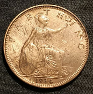 GRANDE BRETAGNE - 1 FARTHING 1934 - George V - 2e Effigie - KM 825 - B. 1 Farthing