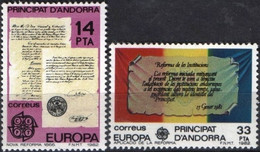 # ANDORRA SPANISH - 1982 - CEPT EUROPA - Set 2 Stamps MNH - Otros & Sin Clasificación