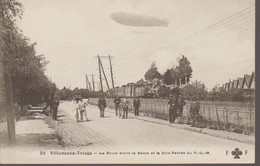 VILLENEUVE LA GARENNE - LA LA ROUTE ENTRE LA SEINE ET LA VOIE FERREE - Villeneuve La Garenne