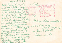 BRAZIL - CARD 1968 RIO > ELTERSDORF/DE /QC90 -METER- - Covers & Documents