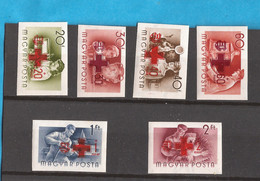 1-21 UNGS  UNGARN UNGHERIA  ROTES KREUZ FAHRLEITER IMPERFORATE !! RRRR  EXCELLENT QUALITY FOR THE COLLECTION  MNH - Varietà & Curiosità