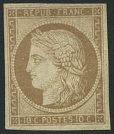 ** N°1F 10c Bistre, Réimp - TB - 1849-1850 Ceres