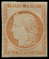 ** N°5g 40c Orange, Réimp - TB - 1849-1850 Ceres