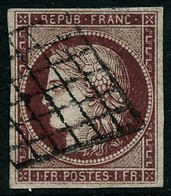 Oblit. N°6 1F Carmin Foncé - TB - 1849-1850 Cérès