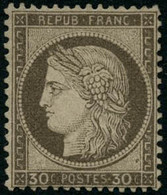 * N°56 30c Brun, Quasi SC, Signé Brun + Roumet - TB - 1871-1875 Ceres