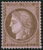 ** N°58 10c Brun S/rose - TB - 1871-1875 Ceres