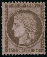 ** N°58 10c Brun S/rose - TB - 1871-1875 Ceres