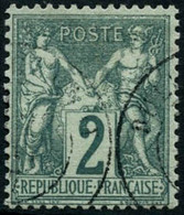 Oblit. N°62 2c Vert - TB - 1876-1878 Sage (Type I)