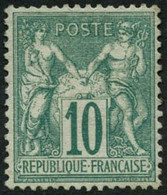 ** N°65 10c Vert, Signé Brun - TB - 1876-1878 Sage (Type I)