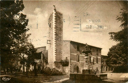 St Geniès De Malgoires * La Place De L'horloge * Fontaine - Other & Unclassified