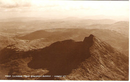 Y LLIWEDD FROM SNOWDON SUMMIT, WALES. UNUSED POSTCARD C7 - Caernarvonshire