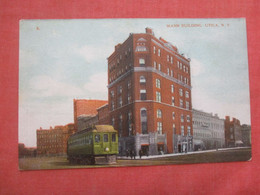 Trolley By Mann Building  > Utica   New York >      Ref 4906 - Utica