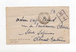 !!! LETTRE DE DJIBOUTI POUR LA FRANCE DU 10/4/1945, MARQUE DE FRANCHISE AU DOS. CENSURE FRANCE LIBRE - Briefe U. Dokumente