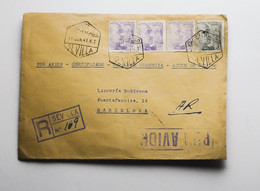 Lotes Y Colecciones.España, Historia Postal.  Sobre. (1941ca). Conjunto De Cuatro Cartas Circuladas Entre 1941 Y 1943 Y  - Collections (sans Albums)